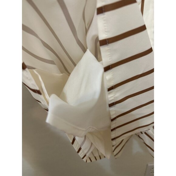 Womans Striped Jumpsuit Sz S/M Minimal Quiet Luxury Capsule Beachy Resort Cruise - Picture 10 of 14